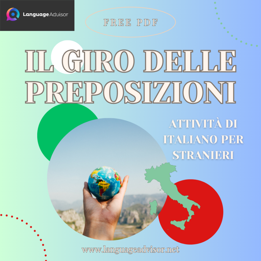 Italian As Second Language Il Giro Delle Preposizioni