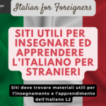 Siti utili per insegnare ed apprendere l'italiano per stranieri