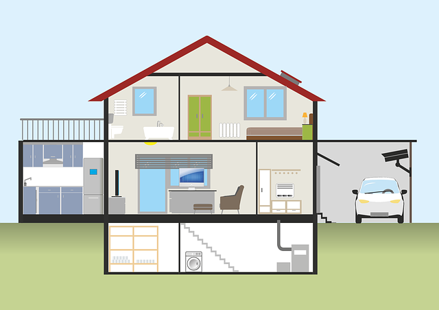 ROOMS OF THE HOUSE, LABELLING WORKSHEET