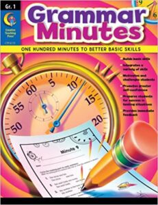 Creative Teaching Press Grammar Minutes Workbook Grade 1