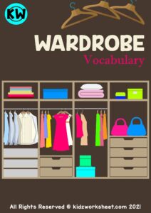 English ESL Wardrobe Vocabulary