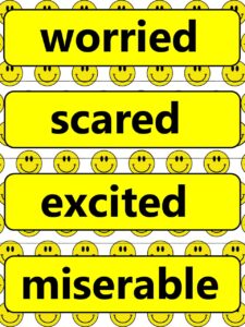 Emotions and Feelings Emojis Cards
