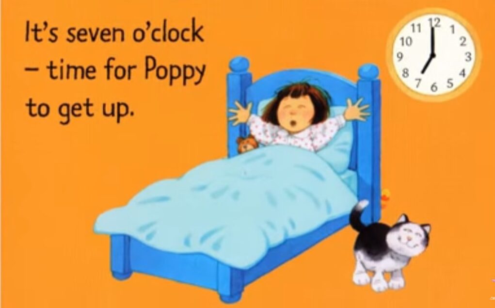 Time she to get up. Usborne telling the time Flashcards. Flashcards for time.