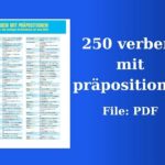 250 verben mit präpositionen