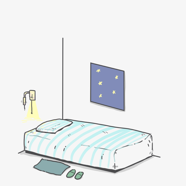 In camera da letto – Flashcard