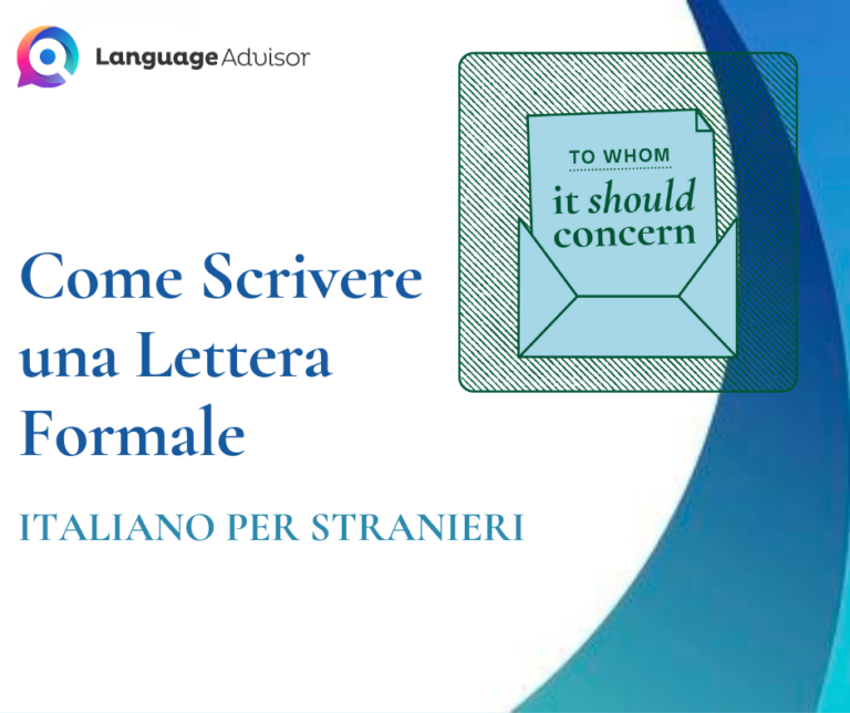 Italian as a second language: Come Scrivere una Lettera Formale