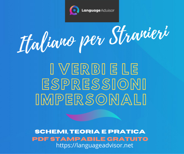 Italian as a second language: I Verbi Impersonali