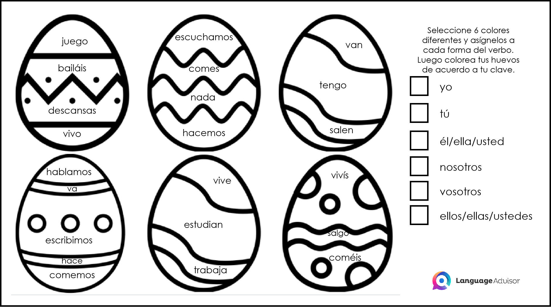 Huevos De Pascua Verbos Conjugaciones Language Advisor huevos-de-pascua-verbos-conjugaciones-language-advisor