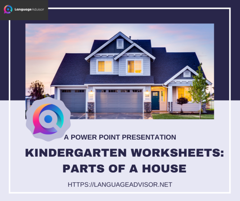 Kindergarten Worksheets: Parts of a House – PowerPoint