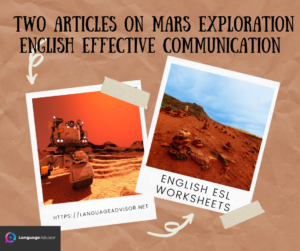 Two Articles on Mars Exploration – English Effective Communication