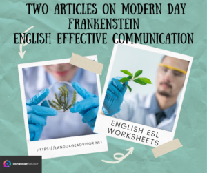 Modern Day Frankenstein – English Effective Communication