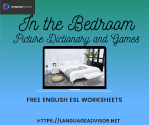 In the Bedroom- Worksheets on Vocabulary