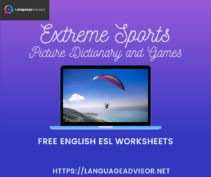 Extreme Sports – Worksheets on Vocabulary
