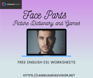 Face Parts – Worksheets on Vocabulary
