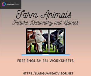 Farm Animals – Worksheets on Vocabulary