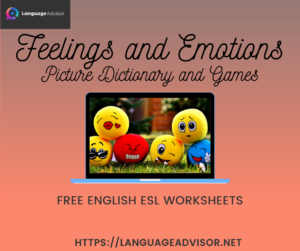 Feelings and Emotions – Worksheets on Vocabulary