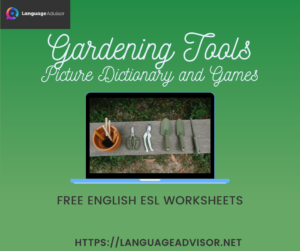 Gardening Tools – Worksheets on Vocabulary