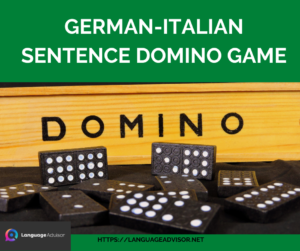 German-Italian Sentence Domino Game