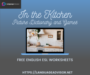 In the Kitchen – Worksheets on Vocabulary