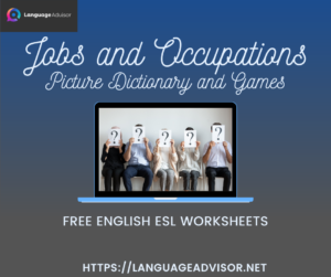 Jobs and Occupations – Worksheets on Vocabulary