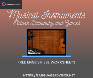 Musical Instruments – Worksheets on Vocabulary