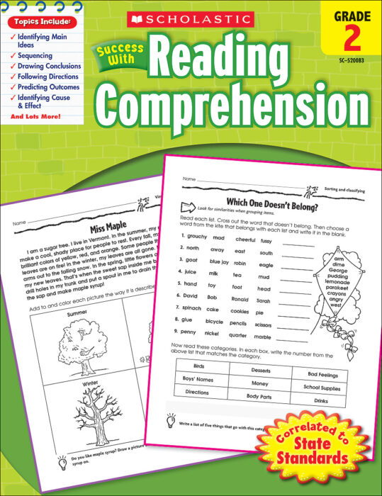 Scholastic Success With Reading Comprehension: Grade 2