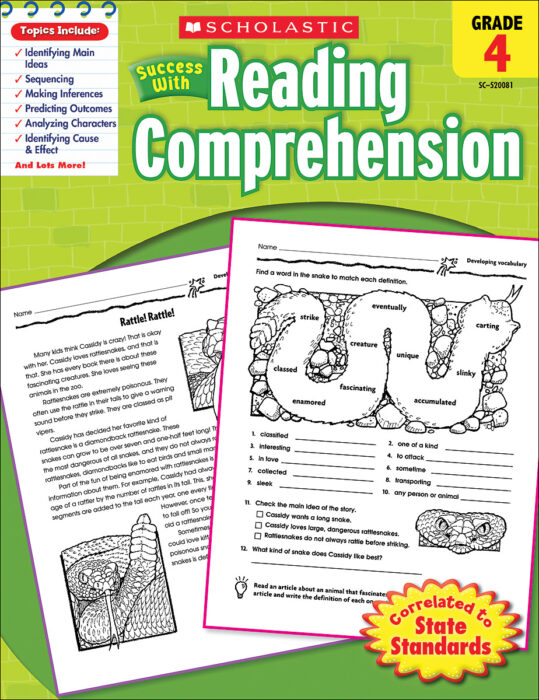 Scholastic Success With Reading Comprehension: Grade 4