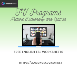 TV Programs and Movies – Worksheets on Vocabulary