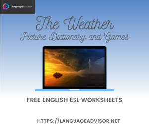 The Weather – Worksheets on Vocabulary