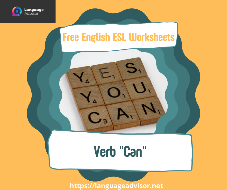 english esl worksheets verb can language advisor