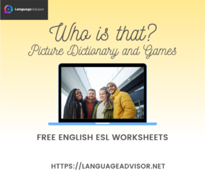 Who is that? – Worksheets on Vocabulary