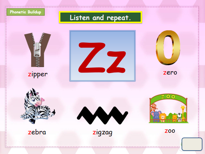 Basic Reading in English: Letter Z