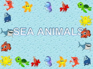English PowerPoint games: Guessing Game Sea Animals
