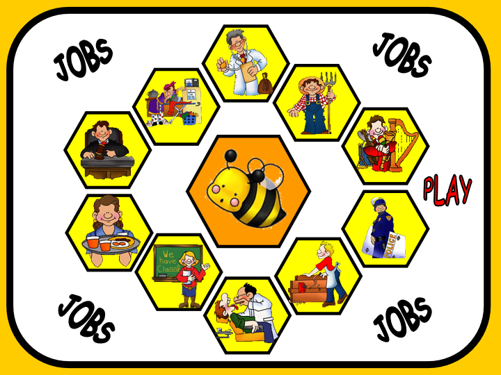 English PowerPoint games: Job Games