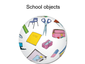 English PowerPoint games: School Objects