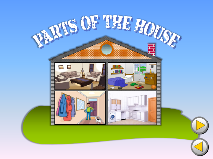 ESL English PowerPoint: Parts of the house
