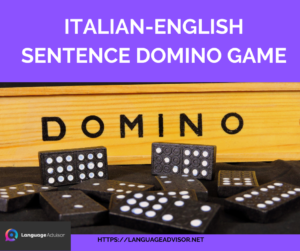 Italian-English Sentence Domino Game