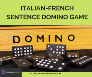Italian-French Sentence Domino Game