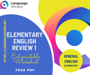 Elementary English Review 1 – General English Elementary