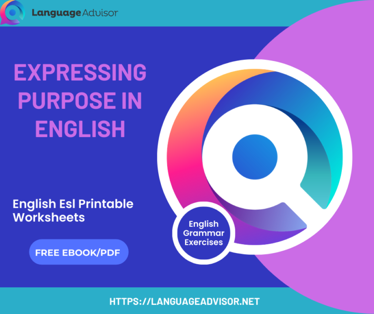 Expressing Purpose in English