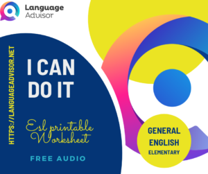 I can do it – General English Elementary