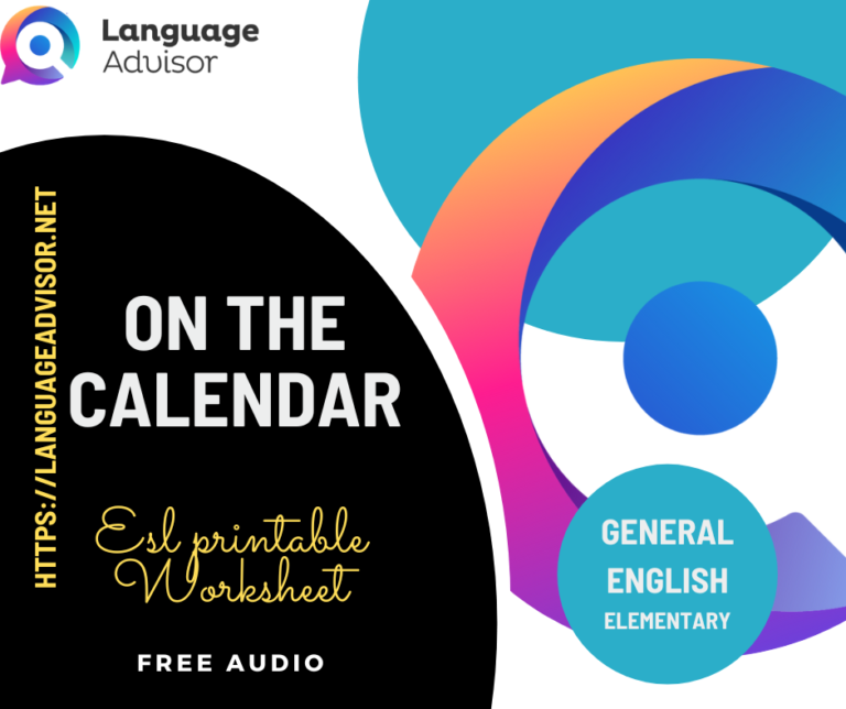 On the calendar – General English Elementary