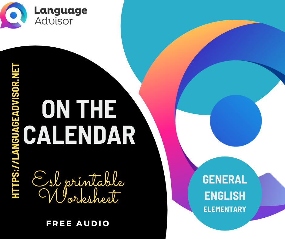 On The Calendar General English Elementary Language Advisor