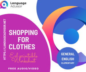 Shopping for clothes – General English Elementary