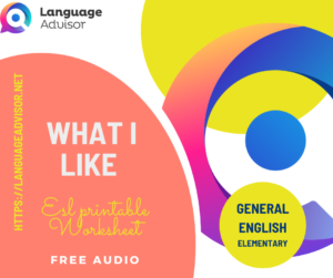 What I like – General English Elementary