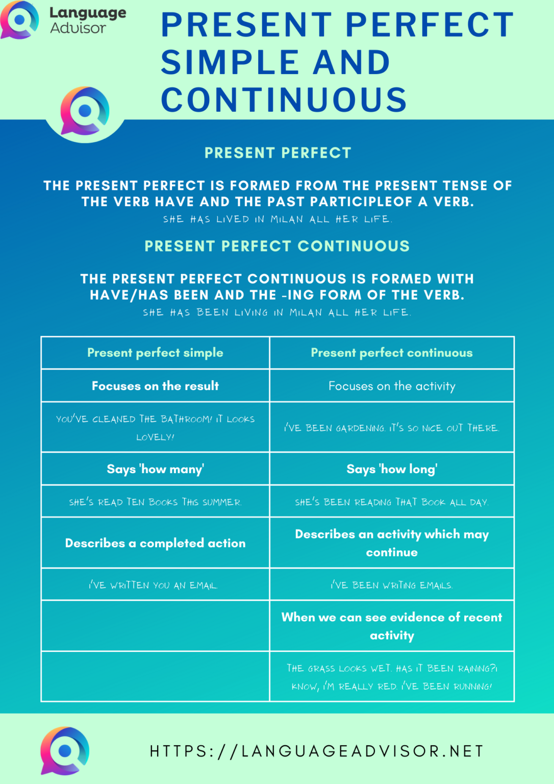 Present Perfect Simple Verb Stop