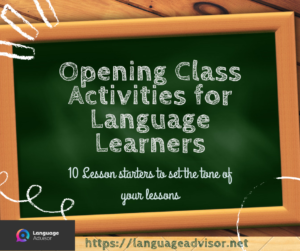 Opening Class Activities for Language Learners