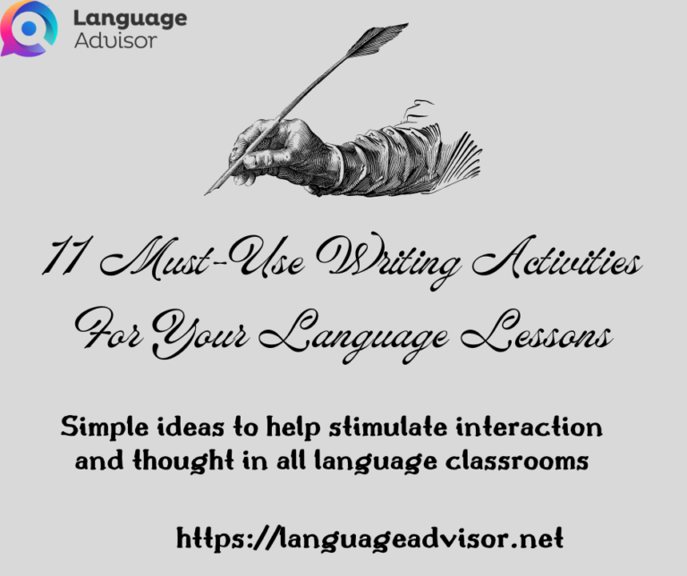 11 Must-Use Writing Activities For Your Language Lessons