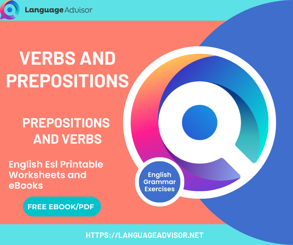 Verbs And Prepositions Free English Printable Worksheets