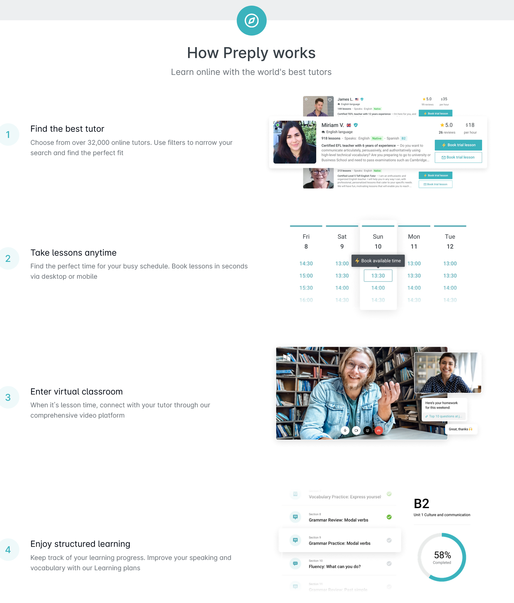 how to assign homework on preply